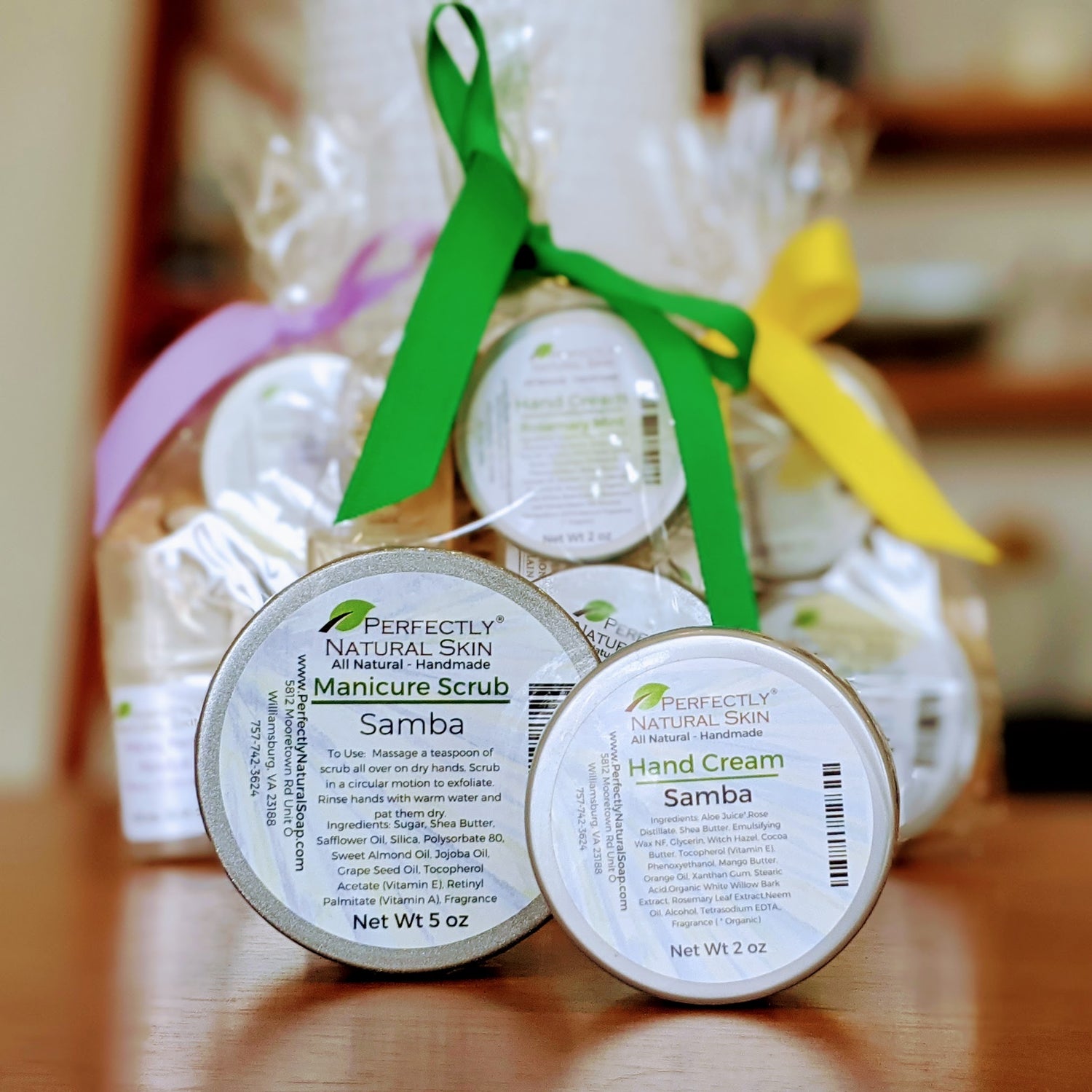 image shows the Perfectly Natural Skin Ultimate Hand Care set in Samba