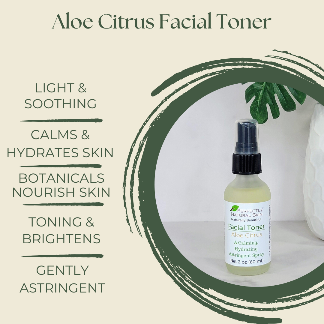 Aloe Citrus Facial Toner 2 oz-Facial Care-Perfectly Natural Soap