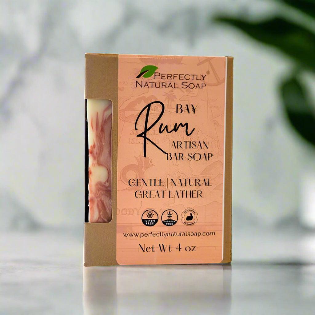 Bay Rum Handmade Natural Soap Bar, 4 oz-Bar Soap-Perfectly Natural Soap