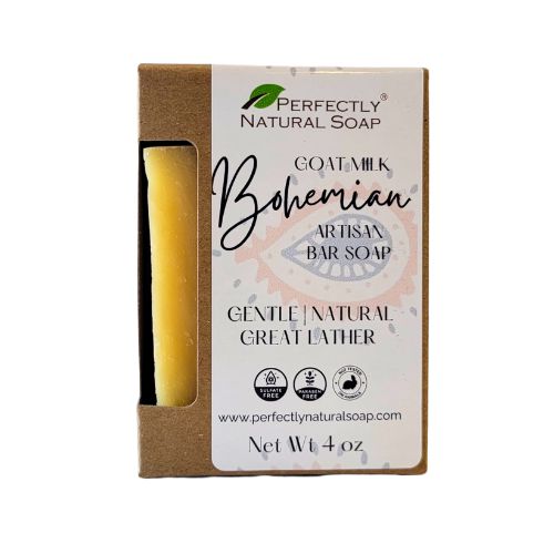 Bohemian Handmade Goat Milk Natural Soap Bar, 4 oz-Bar Soap-Perfectly Natural Soap