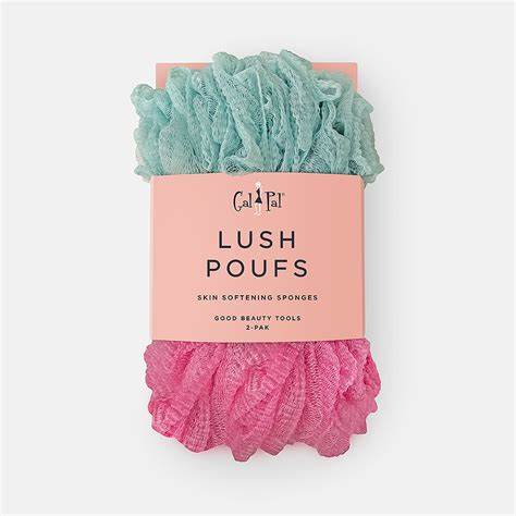 Clean Big Spa Shower Pouf - 2 pack-Bath Accessories-Perfectly Natural Soap