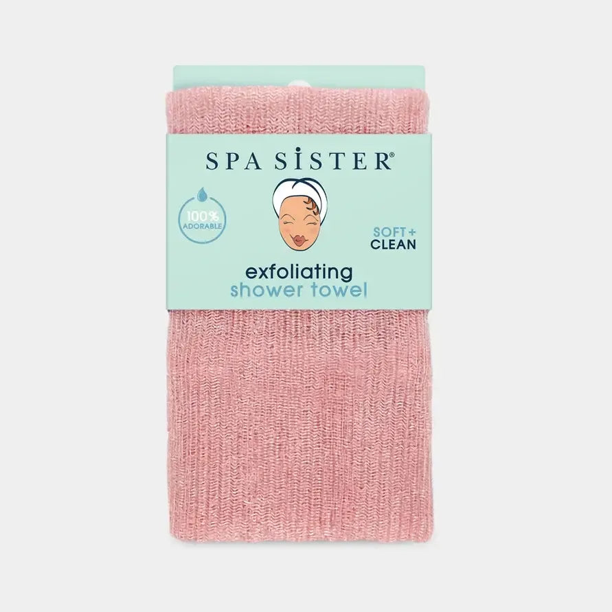 Spa Sister Exfoliating Back Scrubber Shower Cloth with Handles - Full Body Exfoliating Towel|Sale