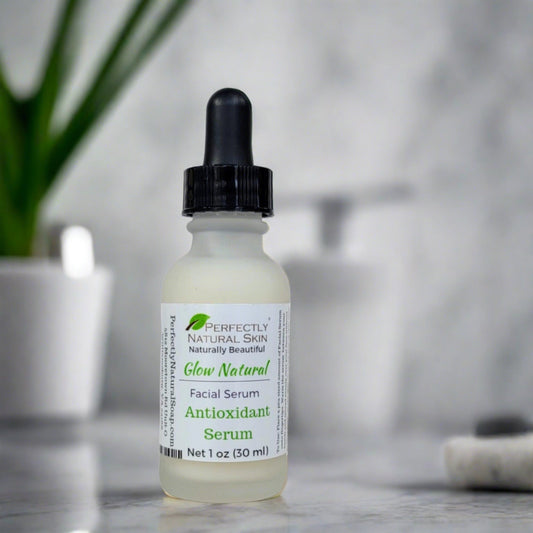 Glow Natural Antioxidant Facial Serum, 1oz-Facial Care-Perfectly Natural Soap