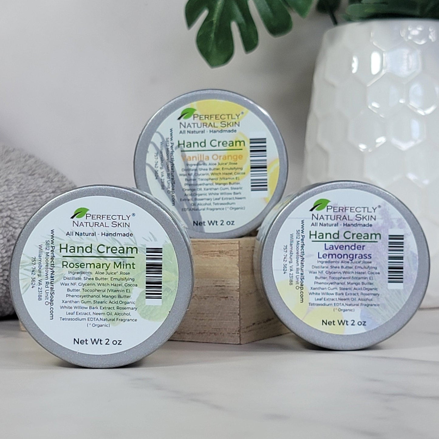 Hand Cream Pot 2oz - Natural Moisturizing Hand Lotion | Perfectly Natural Soap|Hands & Feet
