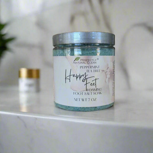 Happy Feet Foaming Foot Salt Soak, 7 oz-Hands & Feet-Perfectly Natural Soap