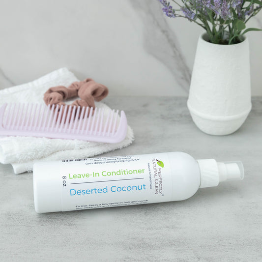 Leave In Conditioning / Detangling Spray, Deserted Coconut - 8 oz-Natural Hair Care-Perfectly Natural Soap