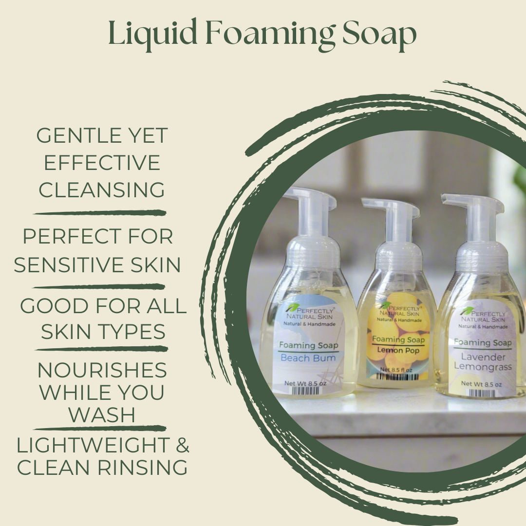 Liquid Foaming Soap - Choice of Scent, 8.5 oz-Liquid & Foaming Soap-Perfectly Natural Soap