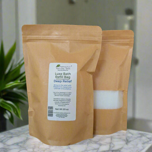 Luxe Bath Mineral Salts, 20 oz-Bath Soaks-Perfectly Natural Soap
