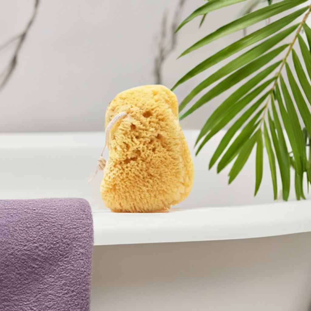 Natural sea sponge medium 4-5 inches, sustainably harvested Mediterranean sponge for bath and body