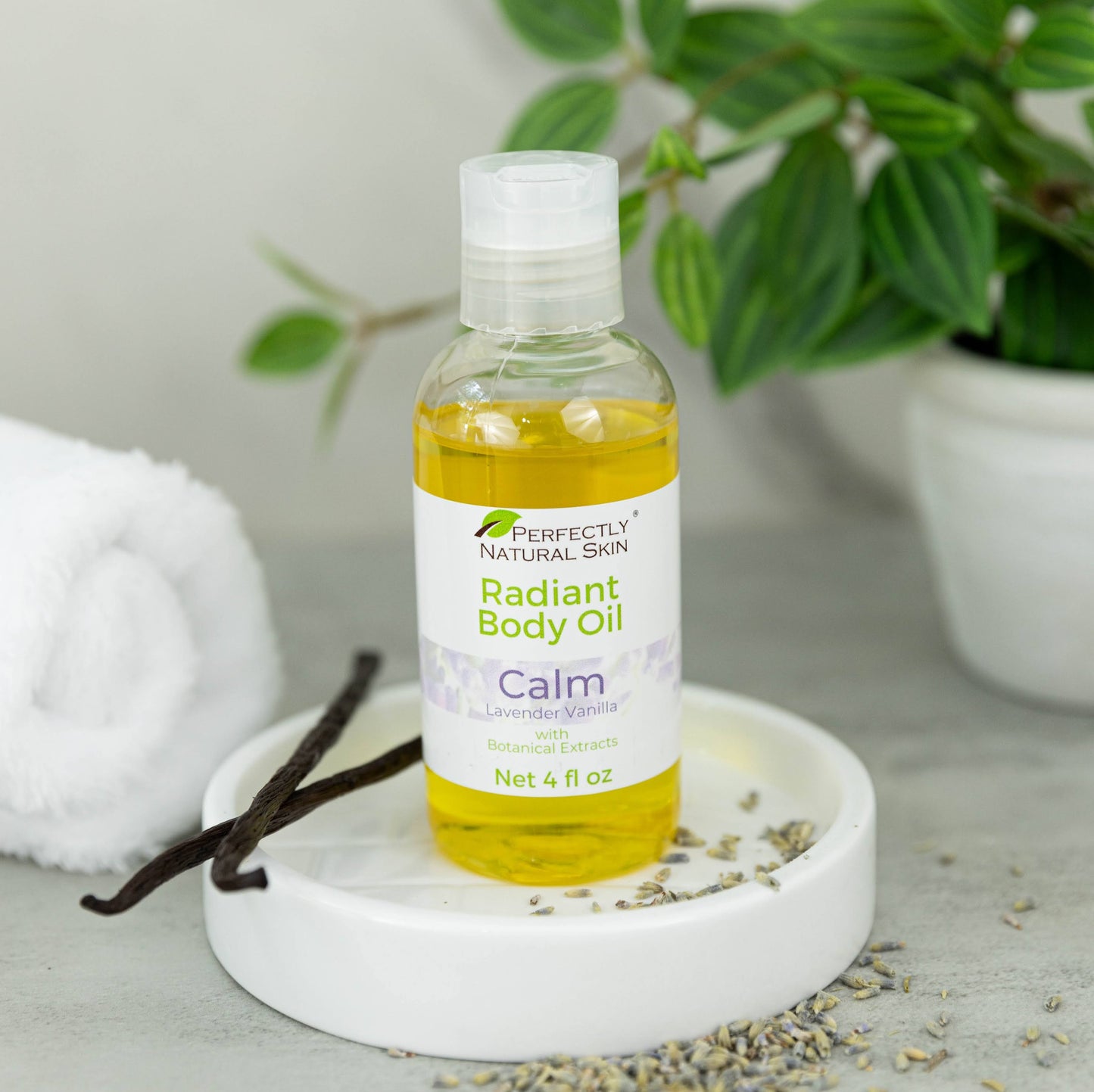 Radiant Body Oil - Choice of Scent, 4 oz-Luxury & Massage Oils-Perfectly Natural Soap