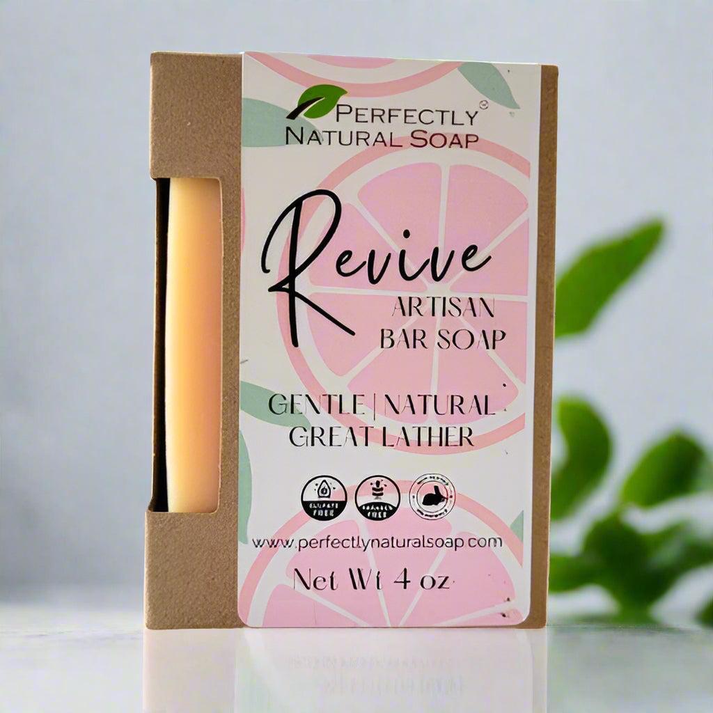 Revive Handmade Natural Soap Bar, 4.oz-Bar Soap-Perfectly Natural Soap