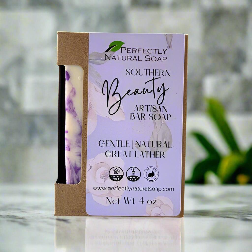 Southern Beauty Handmade Natural Soap Bar, 4 oz-Bar Soap-Perfectly Natural Soap