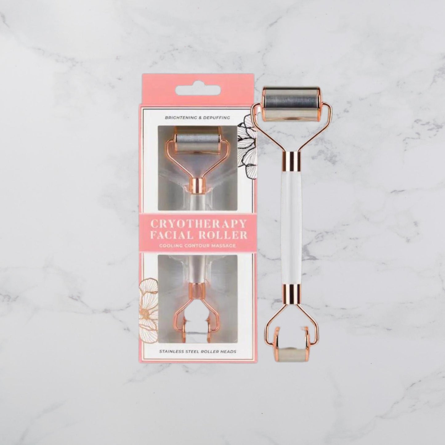 Stainless Steel Cryotherapy Roller-Facial Care-Perfectly Natural Soap