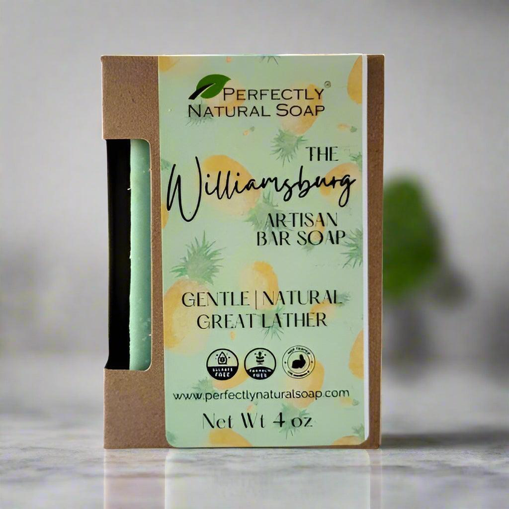 The Williamsburg Handmade Natural Soap Bar, 4 oz-Bar Soap-Perfectly Natural Soap
