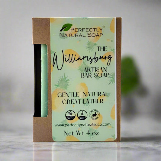 The Williamsburg Handmade Natural Soap Bar, 4 oz-Bar Soap-Perfectly Natural Soap