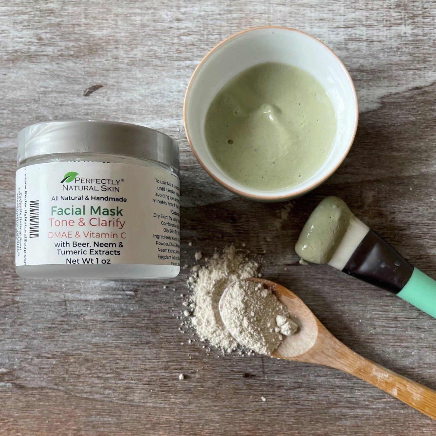 Tone & Clarify - DMAE & Vitamin C Facial Mask-Facial Care-Perfectly Natural Soap