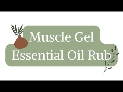Muscle Gel - Essential Oil Rub, 3.5 oz