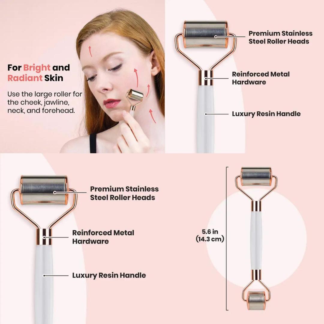 Stainless Steel Cryotherapy Roller-Facial Care-Perfectly Natural Soap