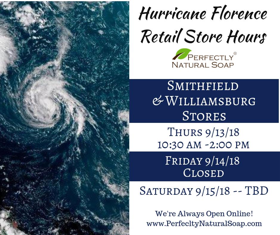 Hurricane Florence Store Hours Update