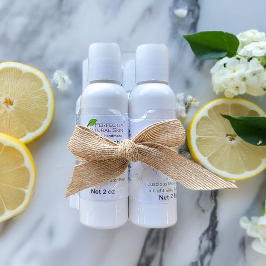 Lotion Quartet gift set, four 2 oz bottles in the Lavender and Mints variety: Lavender, Calm, Eucalyptus Mint, and Rosemary Mint