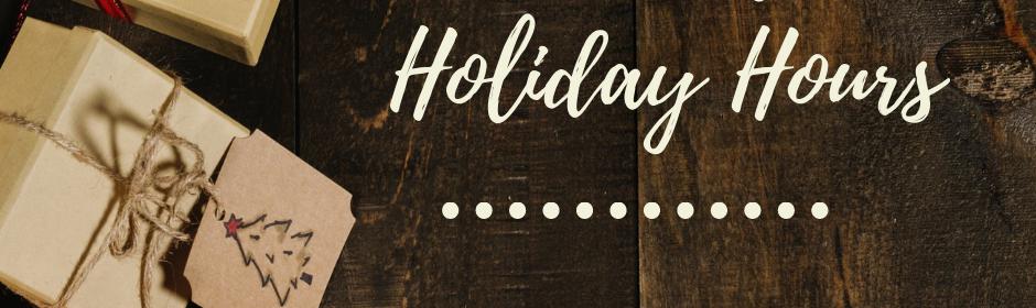 2018 Retail Stores' Holiday Hours