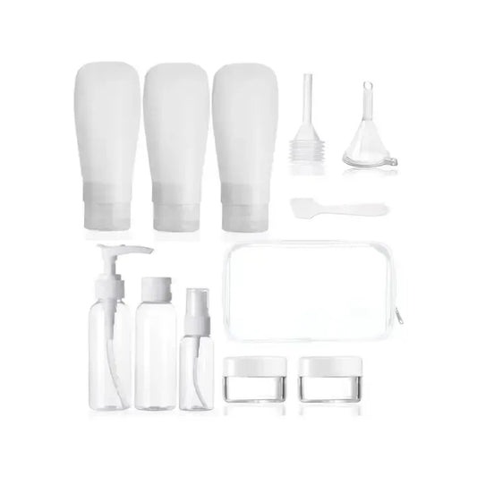 11-Piece Travel Bottle Set-Bath Accessories-Perfectly Natural Soap