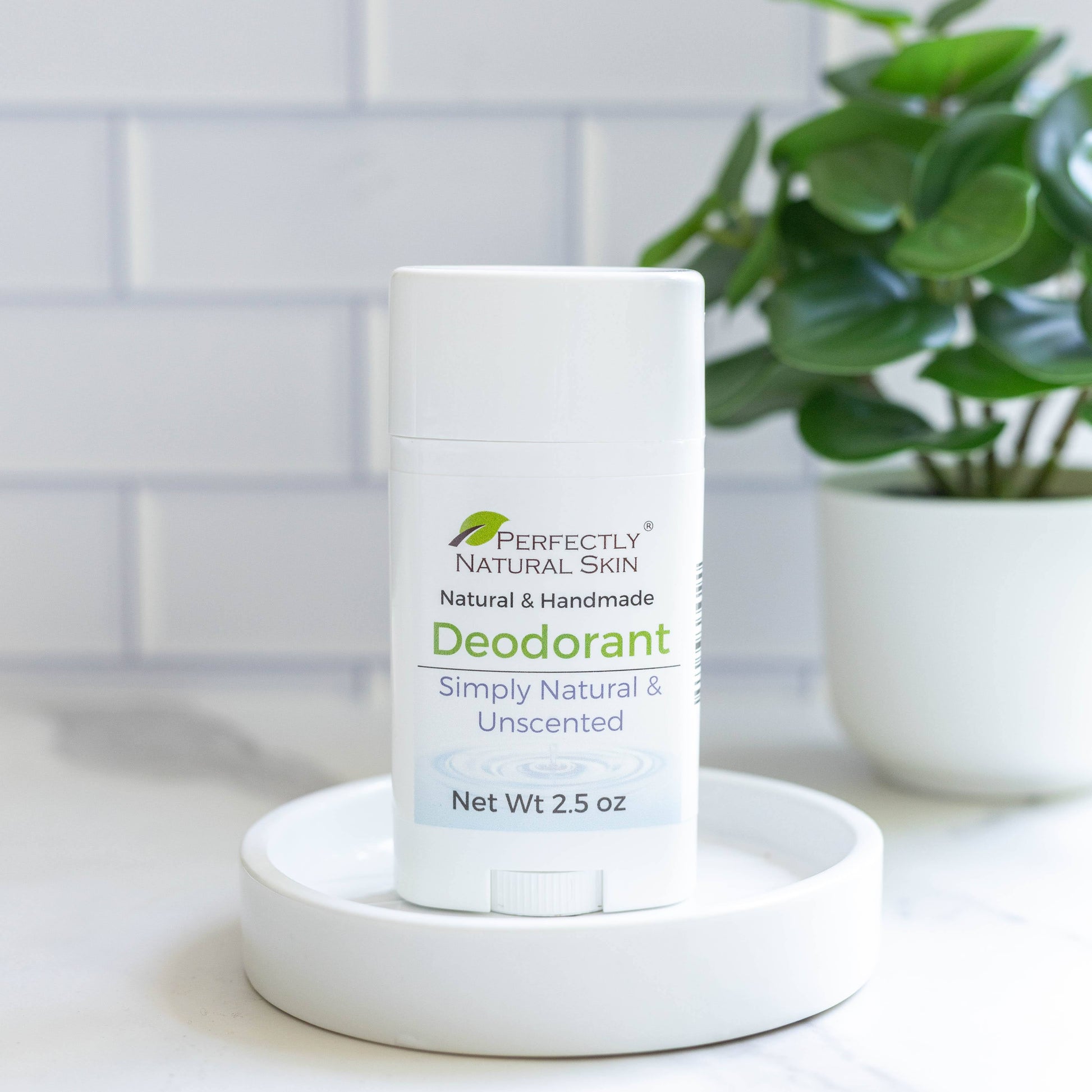 Aluminum-free natural deodorant Simply Natural Unscented, regular strength all-day odor protection