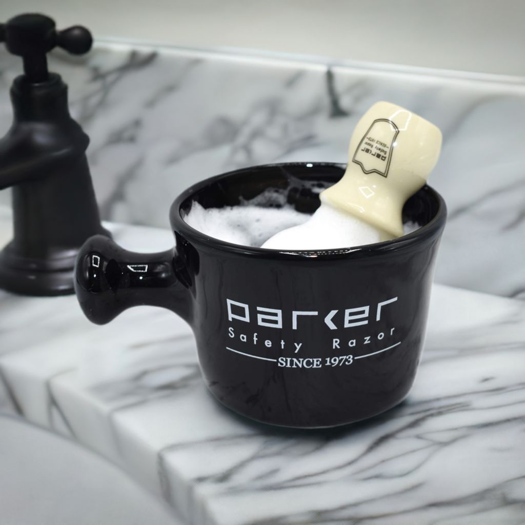 Apothecary Style Shave Mug-Men-Perfectly Natural Soap