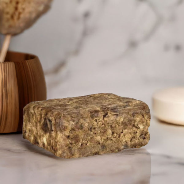 ButterCrafters 1 LB Raw African Black Soap Bar – 100% Natural, Organic, Unrefined With Shea Butter