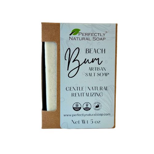 Beach Bum Handmade Natural Salt Soap Bar, 5 oz-Bar Soap-Perfectly Natural Soap