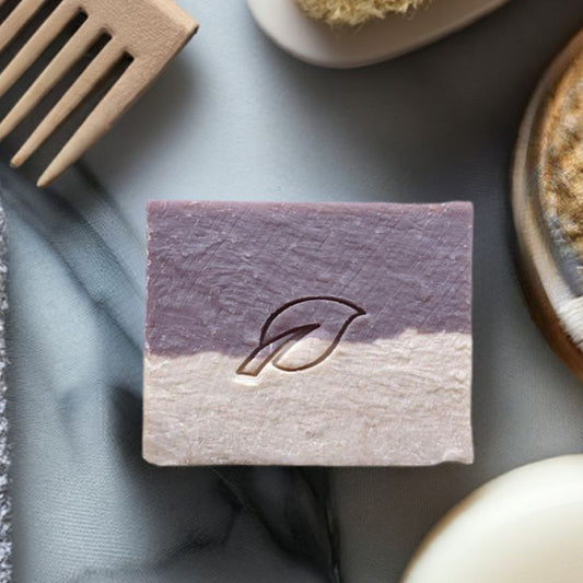 Calm - Lavender Vanilla Handmade Natural Soap Bar, 4 oz-Bar Soap-Perfectly Natural Soap