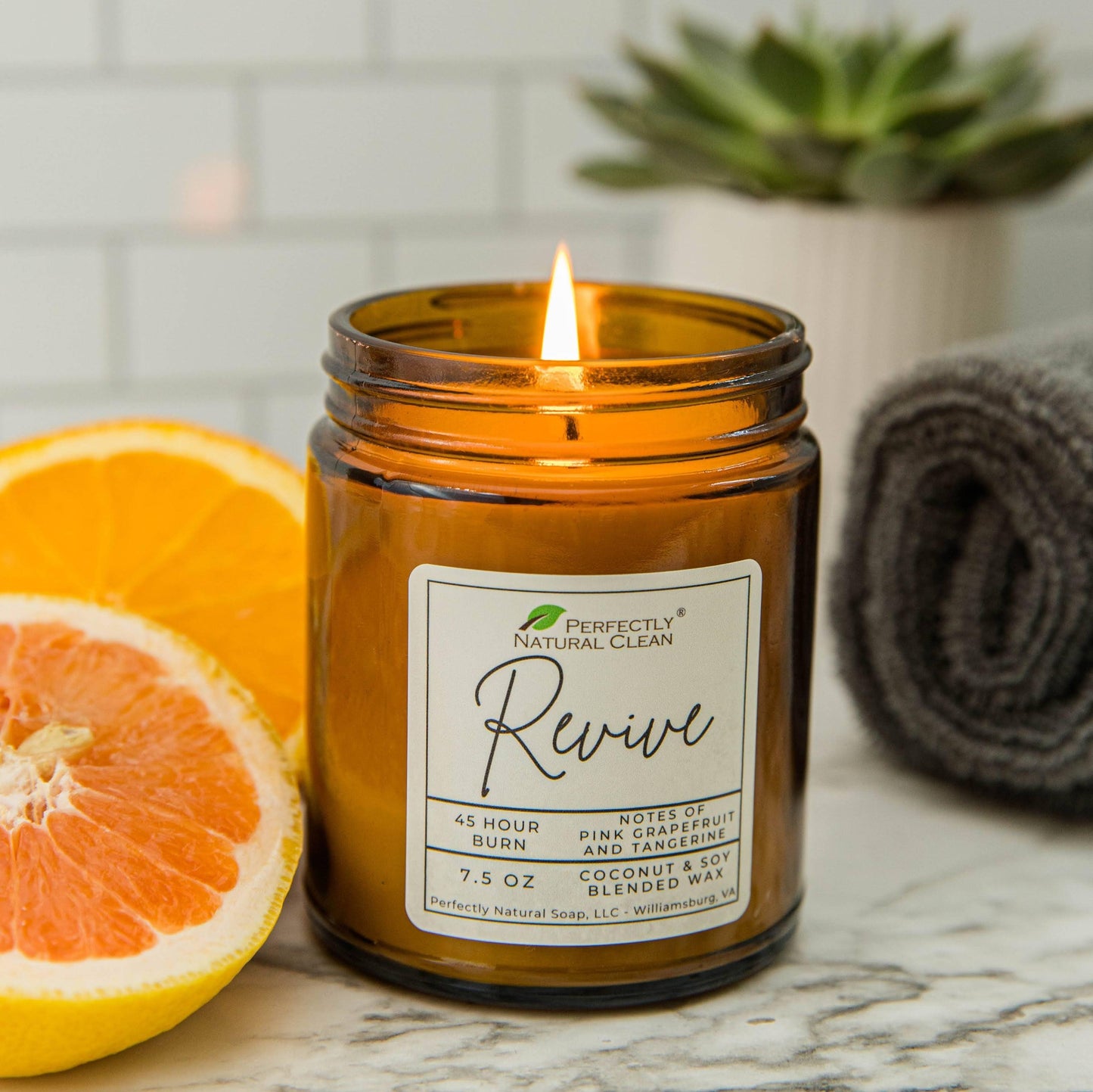 Classic Candle - Choice of Scent, 7.5 oz-Candles-Perfectly Natural Soap