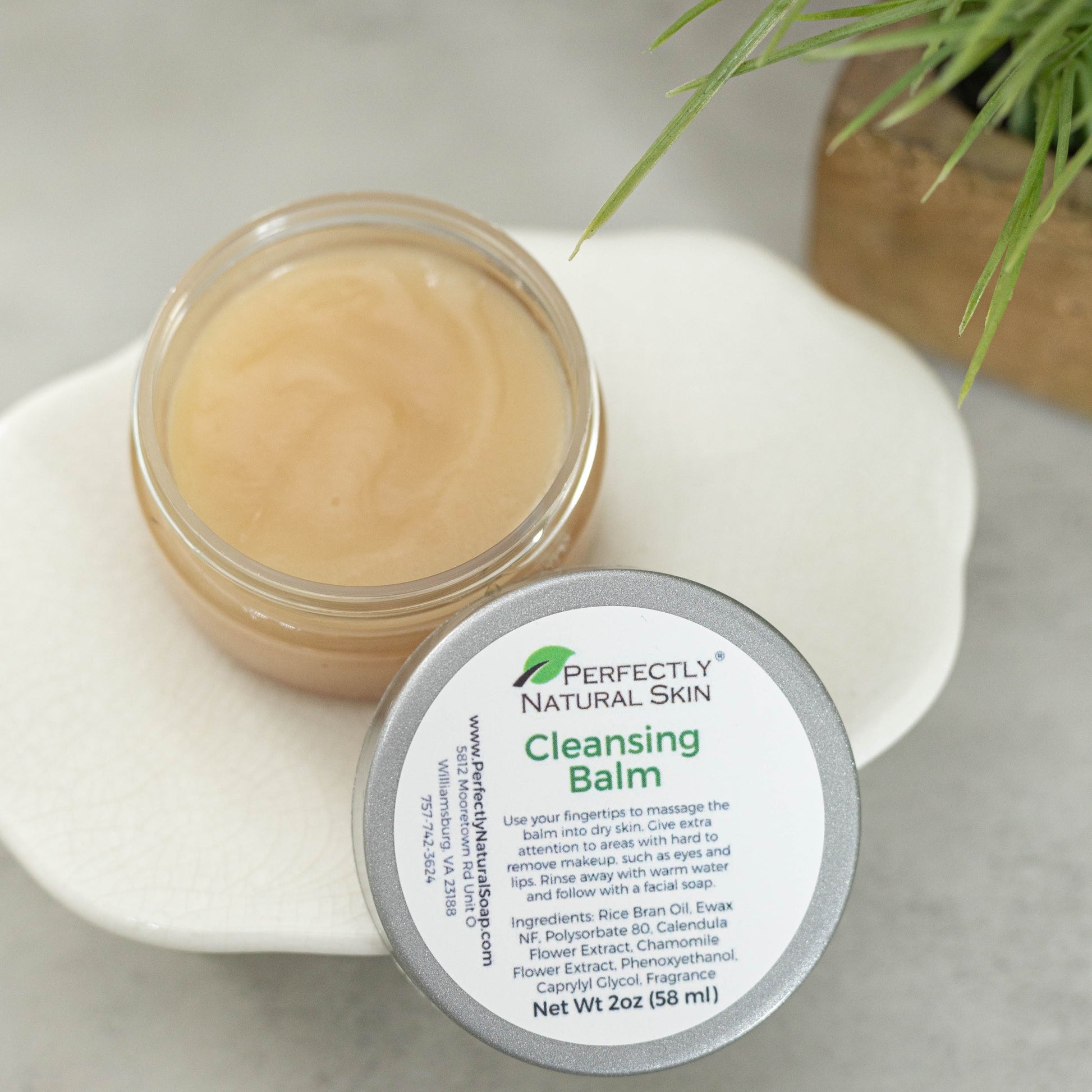 Cleansing Balm, 2 oz-Facial Care-Perfectly Natural Soap