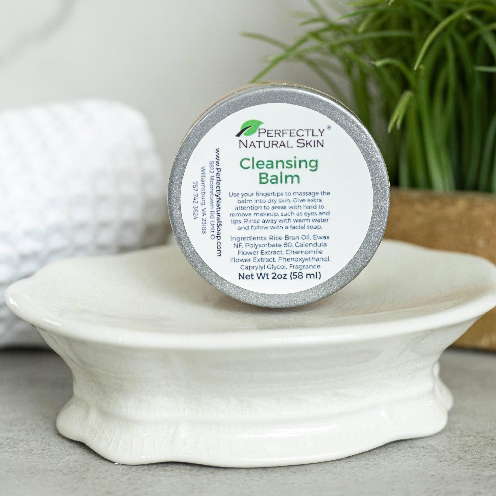 Cleansing Balm, 2 oz-Facial Care-Perfectly Natural Soap