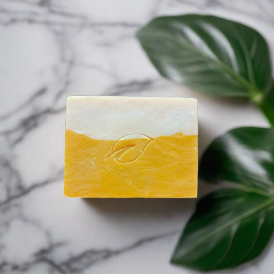 Coconut Lemongrass Natural Handmade Bar Soap, 4 oz - Seasonal-Bar Soap-Perfectly Natural Soap