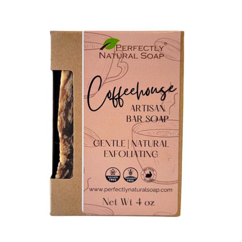 Coffeehouse Handmade Natural Soap Bar, 4 oz-Bar Soap-Perfectly Natural Soap