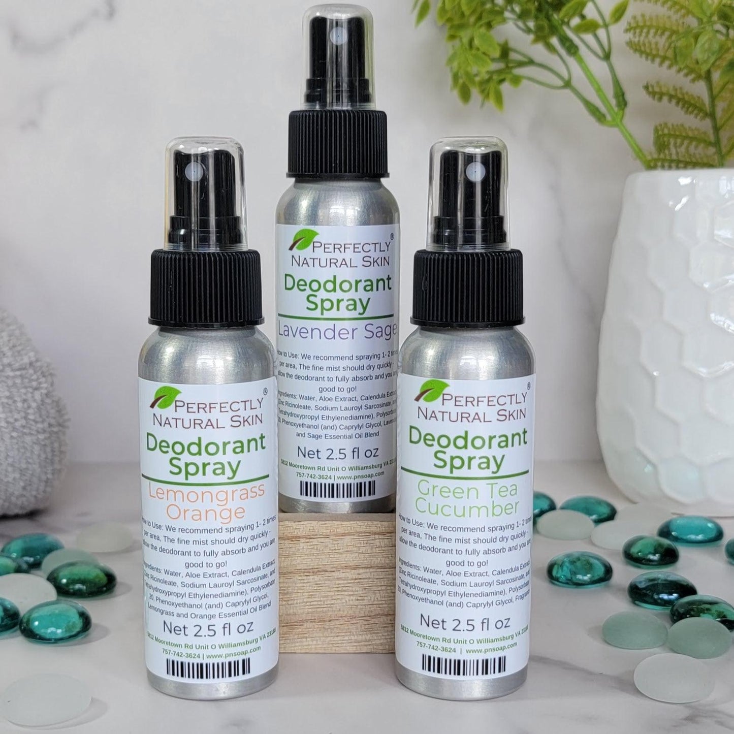 Deodorant Spray, Sensitive Skin 2.5 oz - Choice of Scent-Deodorant-Perfectly Natural Soap