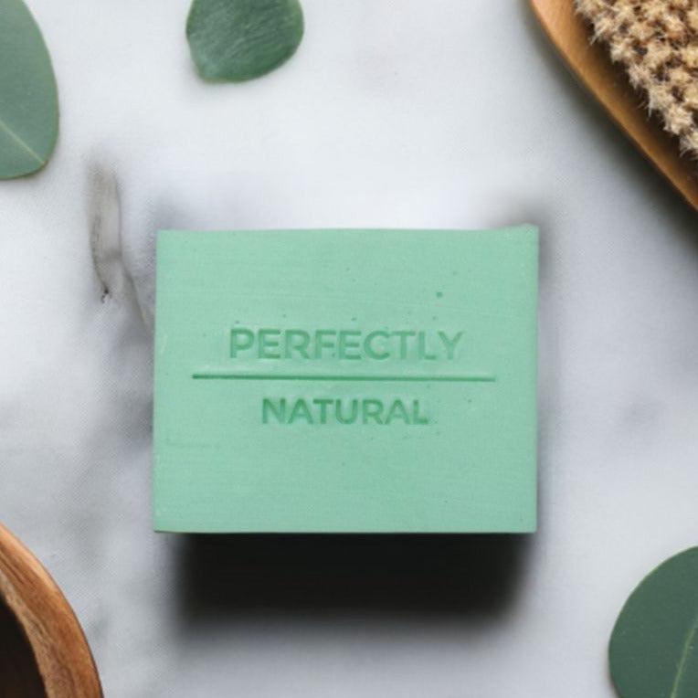 Eucalyptus Mint Handmade Natural Soap Bar, 4 oz-Bar Soap-Perfectly Natural Soap
