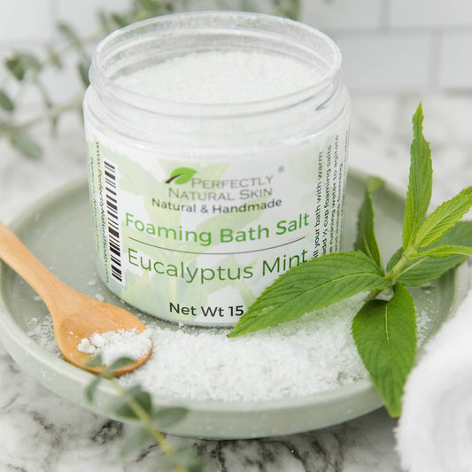 Foaming Bath Salts - Choice of Scent, 15 oz-Bath Soaks-Perfectly Natural Soap