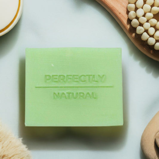 Green Tea Cucumber Handmade Natural Soap Bar, 4 oz-Bar Soap-Perfectly Natural Soap