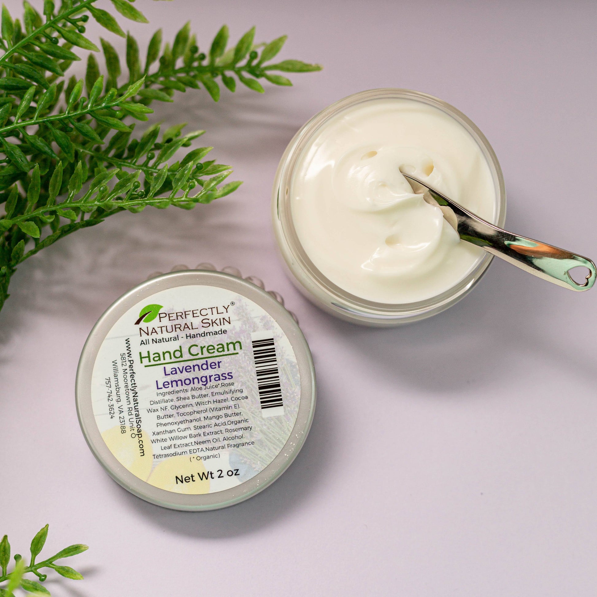 Hand Cream Pot 2oz - Natural Moisturizing Hand Lotion | Perfectly Natural Soap|Hands & Feet