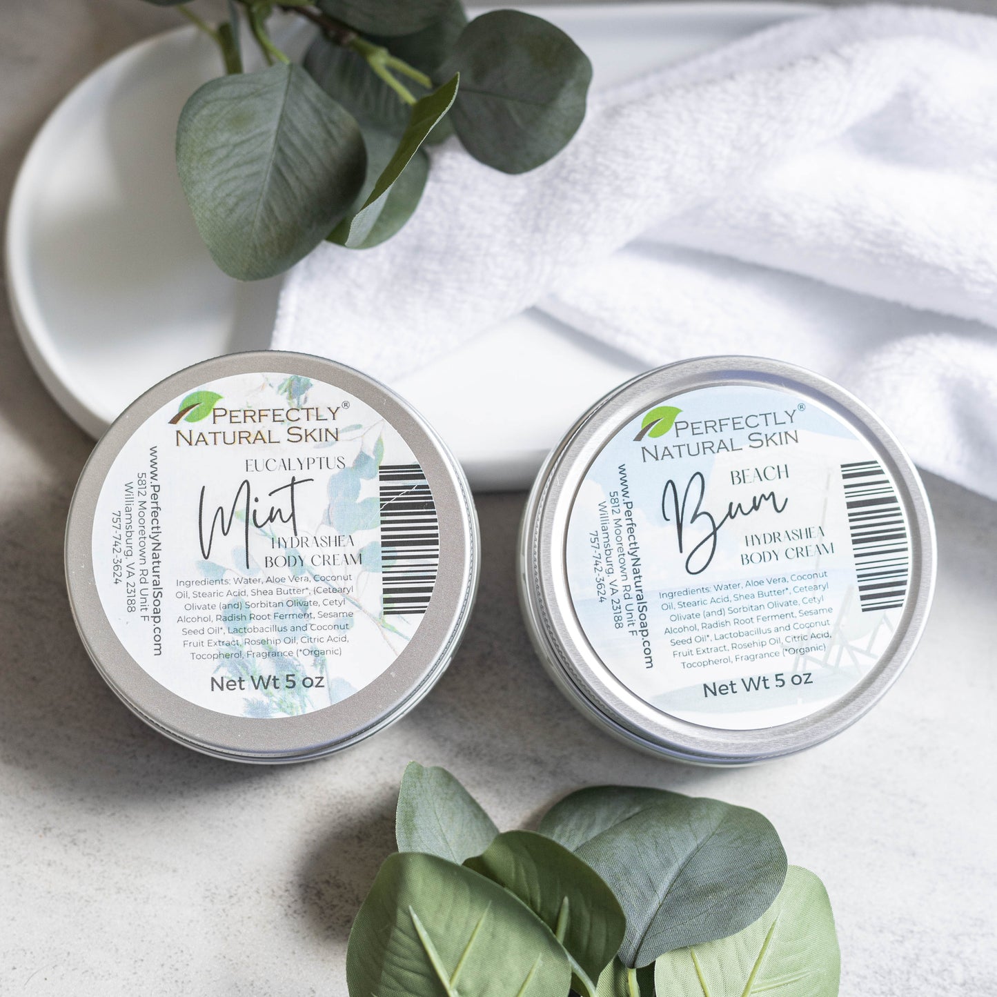 HydraShea Body Cream - Choice of Scent, 5oz-Body Butter-Perfectly Natural Soap