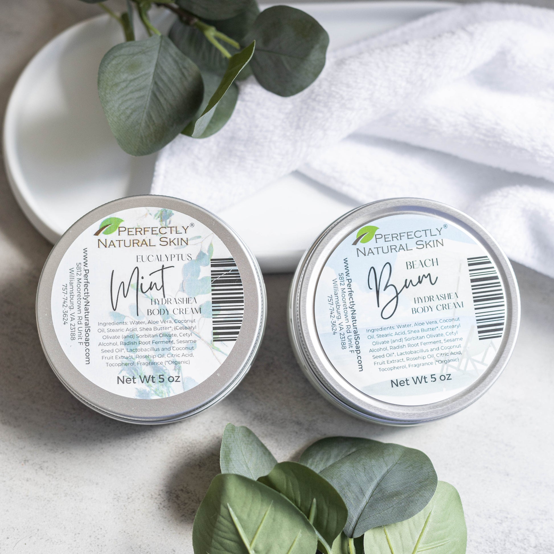 HydraShea Body Cream - Choice of Scent, 5oz-Body Butter-Perfectly Natural Soap