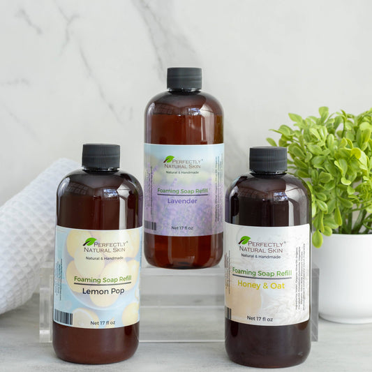 Liquid Foaming Soap Refill Bottles - Choice of Scent, 17 oz-Liquid & Foaming Soap-Perfectly Natural Soap