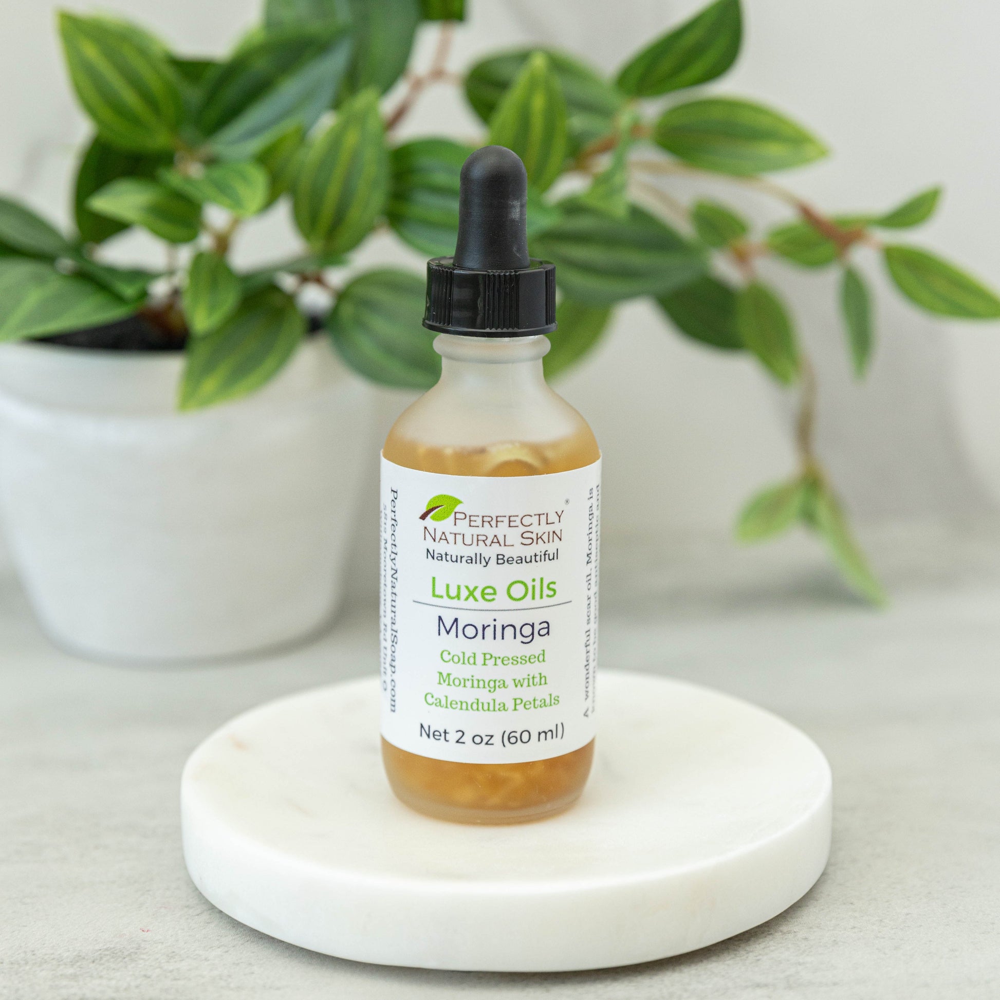 Luxe Oil - Moringa Oil with Calendula Petals- 2 oz-Facial Care-Perfectly Natural Soap