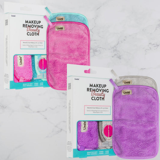 Makeup Removing Beauty Cloth - 2pk - Choice of Color-Facial Care-Perfectly Natural Soap