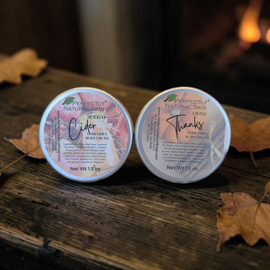 HydraShea Body Cream Fall Mini Set –Giving Thanks & Holiday Cider