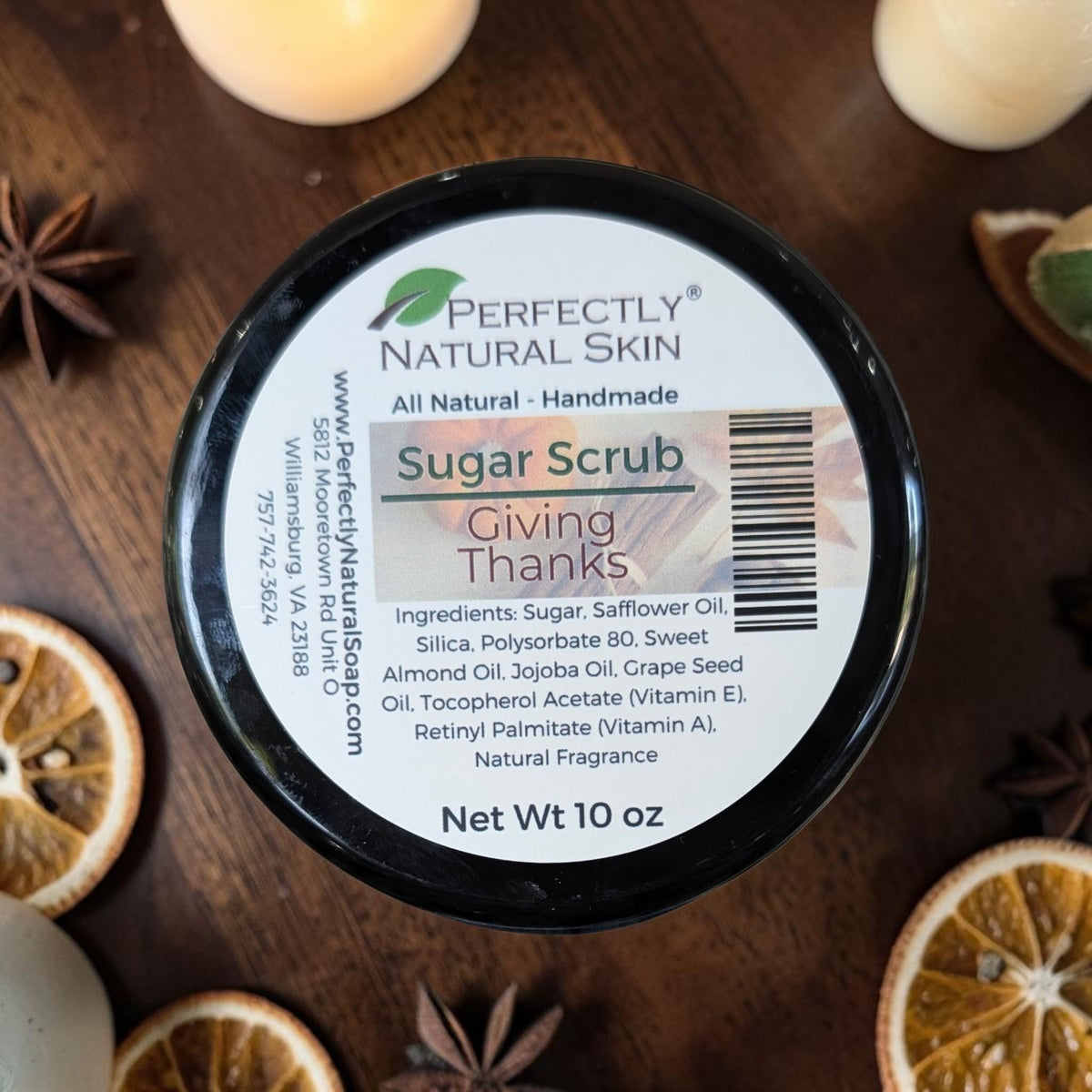 Gentle Exfoliating Sugar Scrub – Natural Body Polish - Choice of Scent
