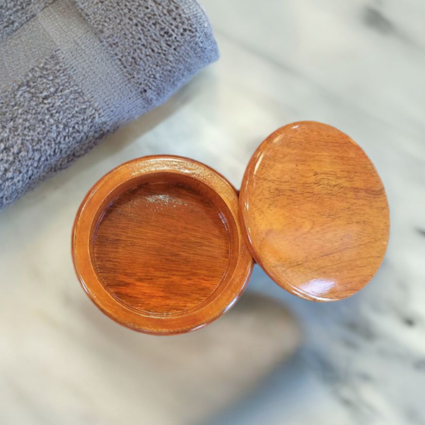 Parker Classic Style Mango Wood Shave Bowl - Choice of Color-Men-Perfectly Natural Soap