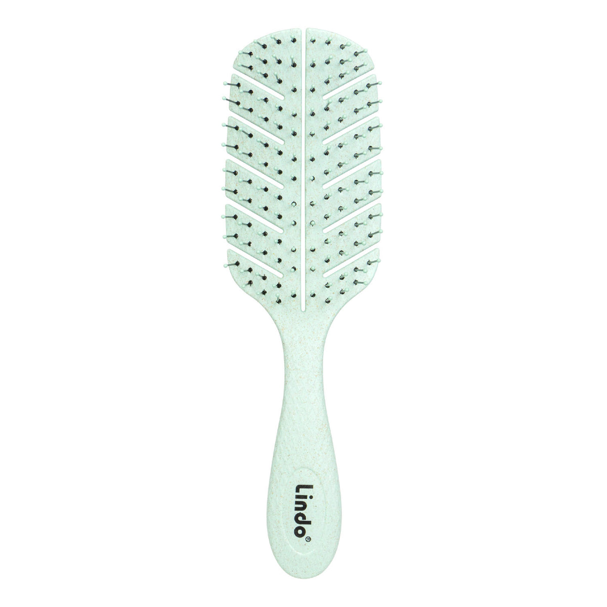 Eco plant fiber detangling hair brush in mint, eco-friendly plant-based hair brush for all hair types